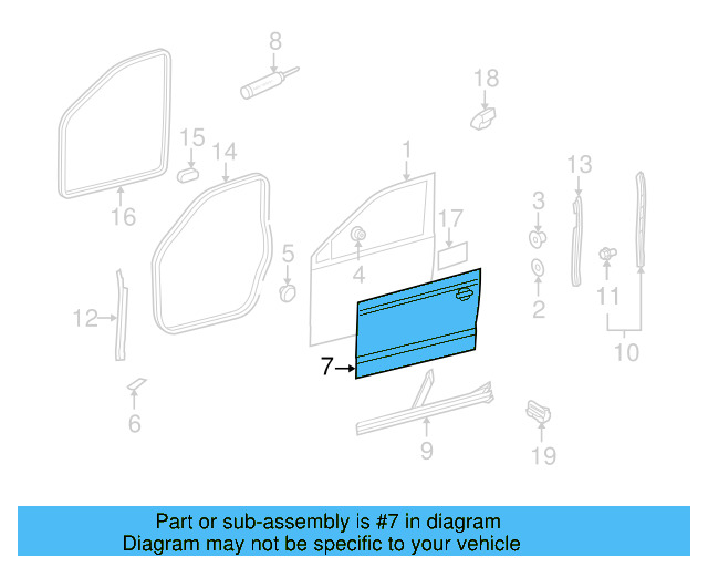 Exterior Panel 1K3-831-106-J - View 10