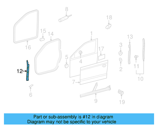 Front Retainer 1K0831307J - View 5