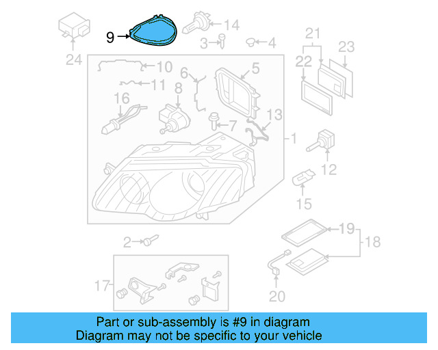 Rear Cap 3C0-941-607-G - View 3