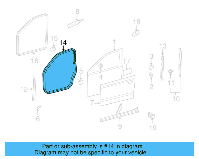 Door Weather 1K3-837-702-E-9B9 - View 7