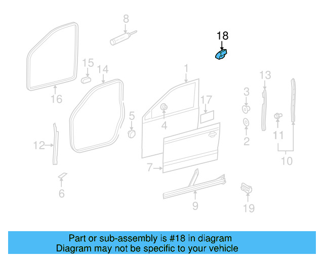 Exterior Panel Pad 1K0-868-760 - View 11
