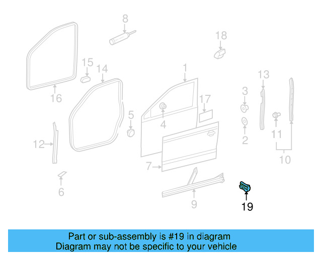 Exterior Panel Pad 1K0-868-760-A