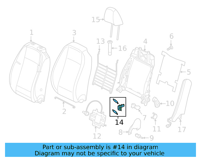 Lumbar Support Repair Kit 8T0-898-955