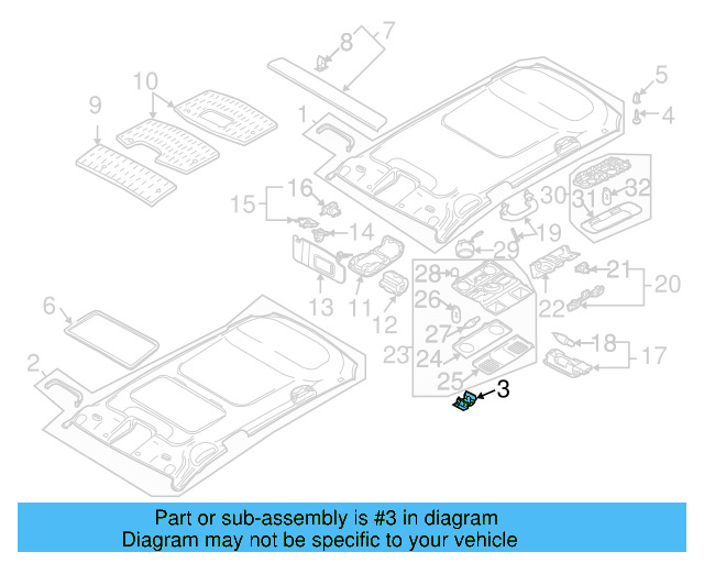 Headliner Clip 6X0-867-549