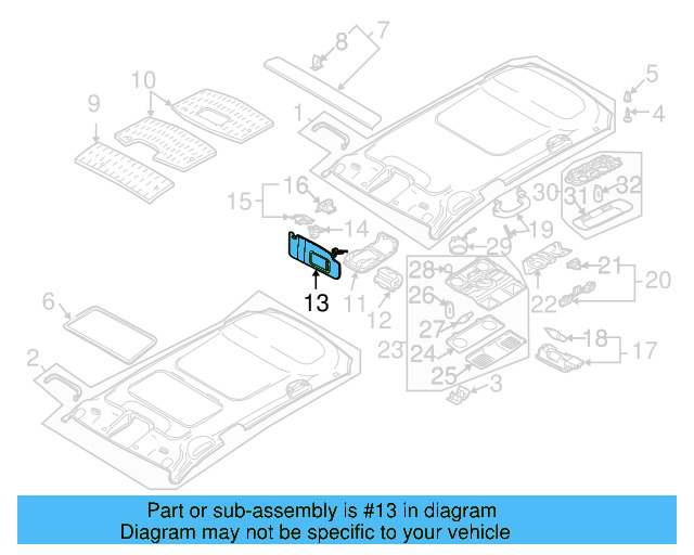 Console Compartment 1K0-868-837-E-7G8 - View 17