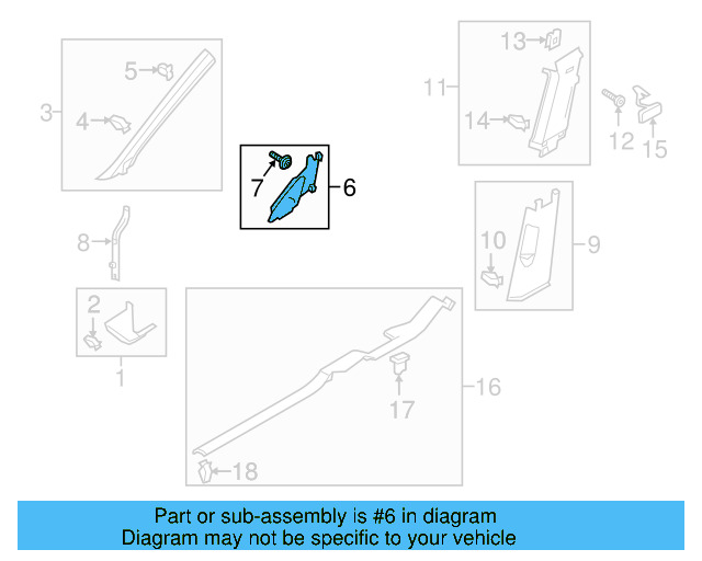 Pillar Trim 5GM-868-144-AUE - View 6