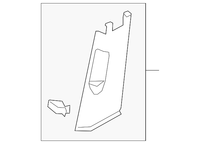 Lower Center Pillar Trim 5GM-867-291-ZA2