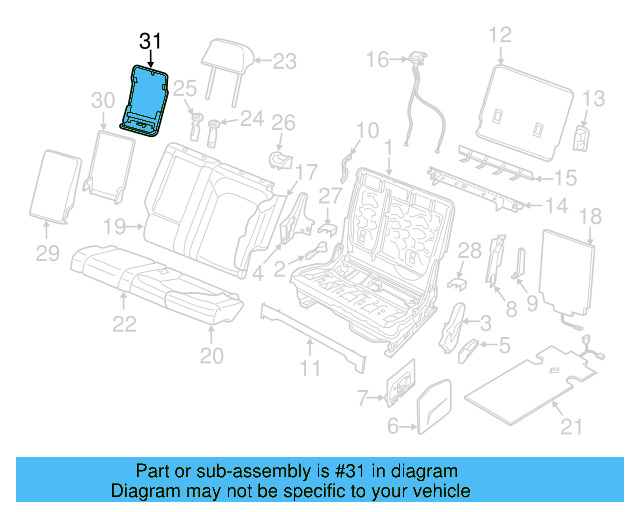 Armrest Bezel 3CN-885-961 - View 5