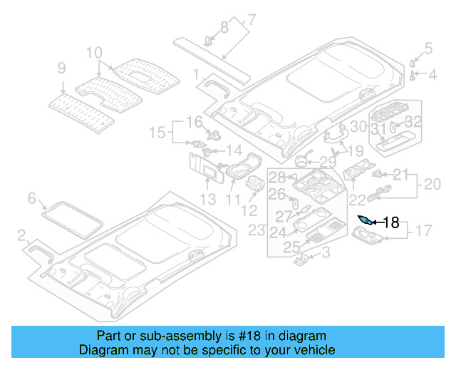 Visor Lamp 1K0-947-109-Y20 - View 25