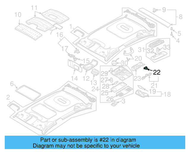 Mount Bracket Clip 5N0-867-633-A - View 3