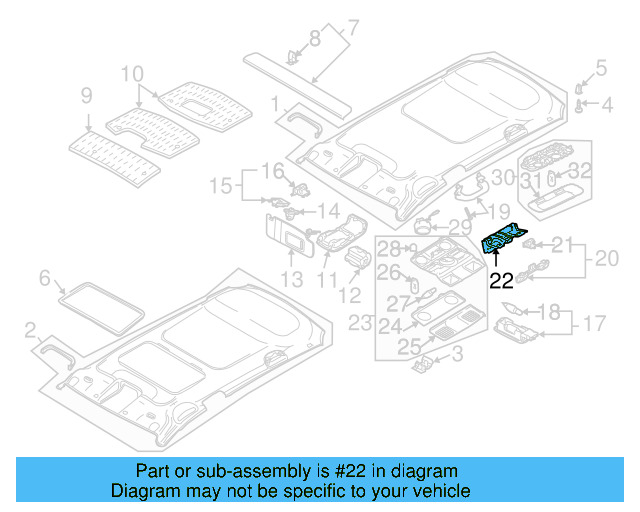 Mount Bracket Clip 5N0-867-633-A - View 50
