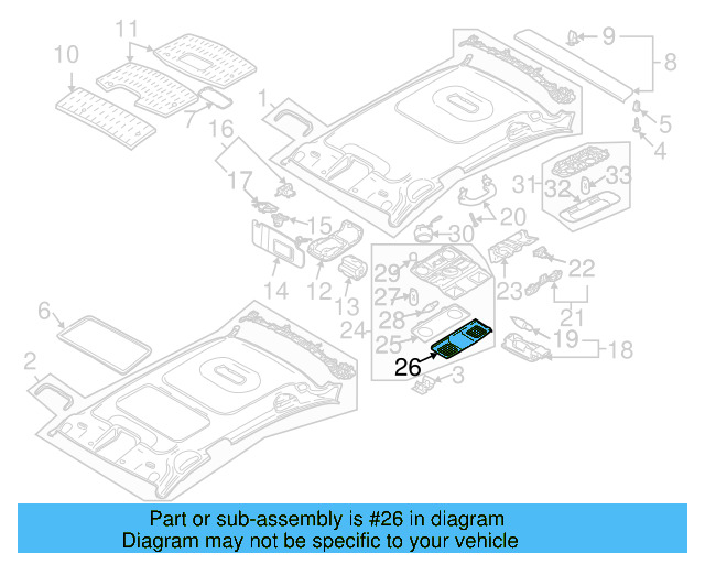 Lamp Bezel 1K0-947-133-E-7G8 - View 8