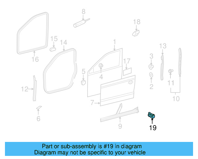 Exterior Panel Pad 1K0-868-759-B