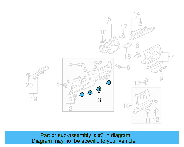 Instrument Panel Plate 1T0-857-047-A - View 6