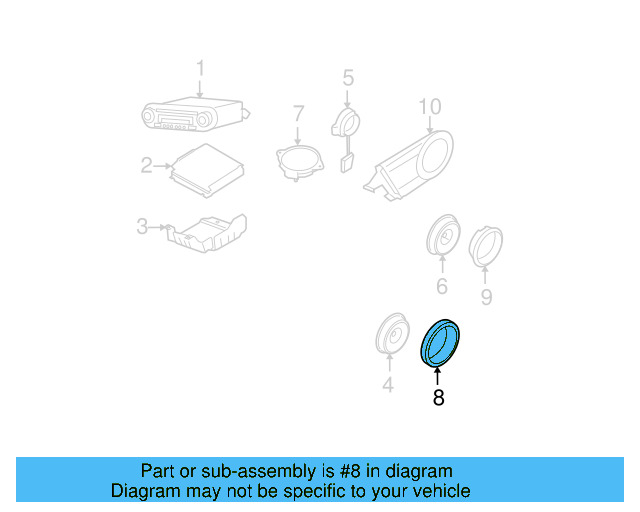 Radio Speaker Bracket 1C0-035-217-C