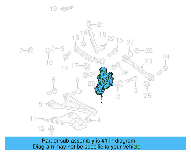 Knuckle 7P0-505-436-B - View 3