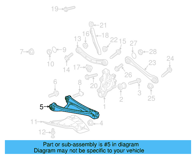 Lower Control Arm 7P0-505-312-E - View 3
