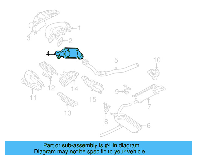 Catalytic Converter 4B0-254-200-X - View 7