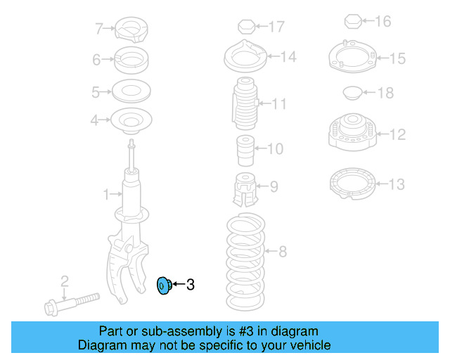 Suspension Control Arm Nut N-103-353-04