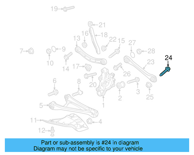 Track Bar Mount Bolt N-910-205-02 - View 3