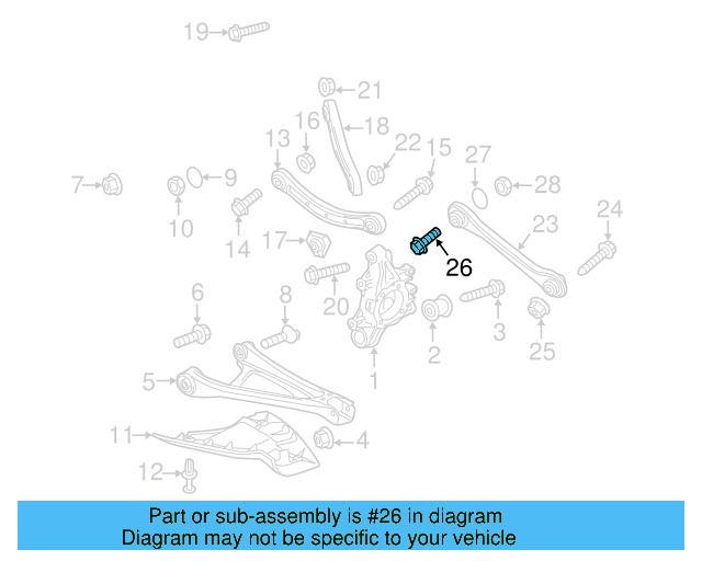 Track Bar Adjust Bolt WHT-001-834 - View 4