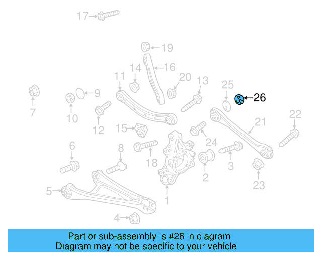 Lower Control Arm Lock Nut WHT-001-938 - View 31