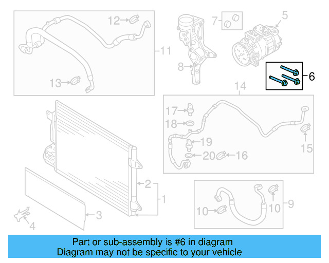 Compressor Mount Bolt N-907-075-02 - View 15
