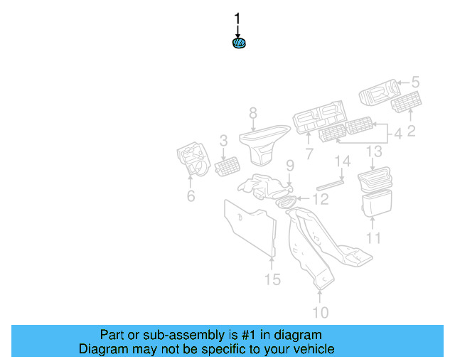 Vent Grille 1J0-819-755-B-01C - View 12