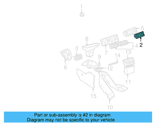 Vent Grille 1J0-819-755-B-01C - View 15