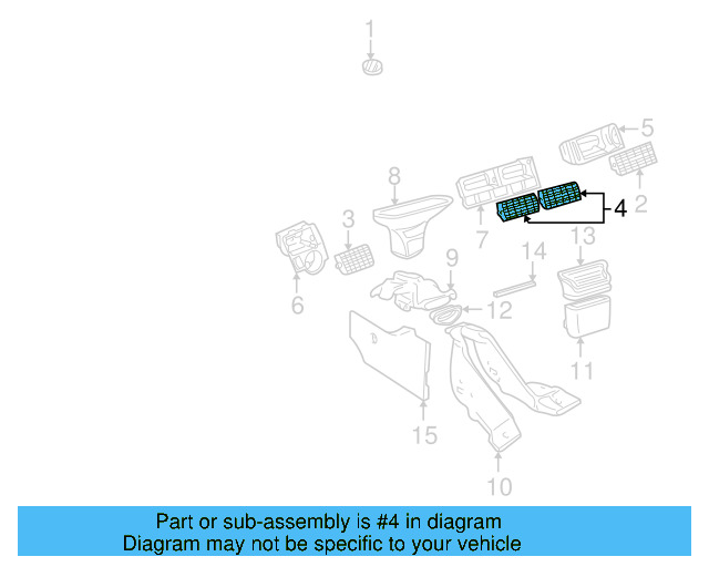 Vent Grille 1J0-819-755-B-01C - View 14