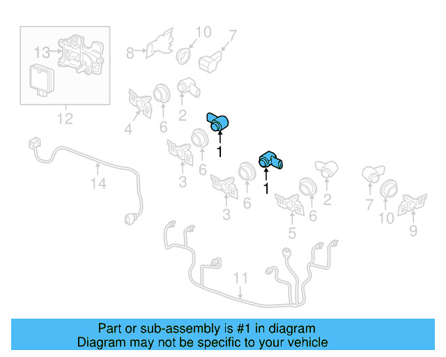 Sensor (Unpainted) 5q0919275cgru - View 15