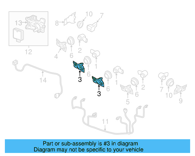 Park Sensor Bracket 561-919-493-B - View 8