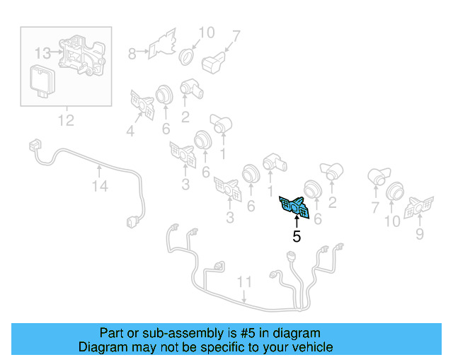 Park Sensor Bracket 561-919-493-B - View 7