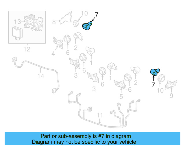 Sensor (Unpainted) 5q0919297bgru - View 11