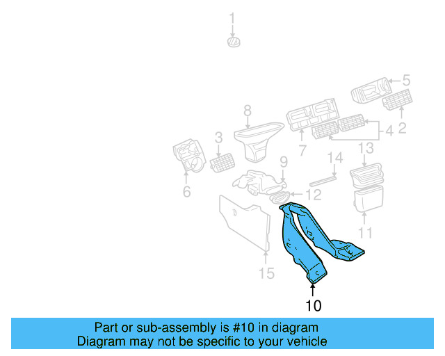Duct 1J0-819-803-A - View 16