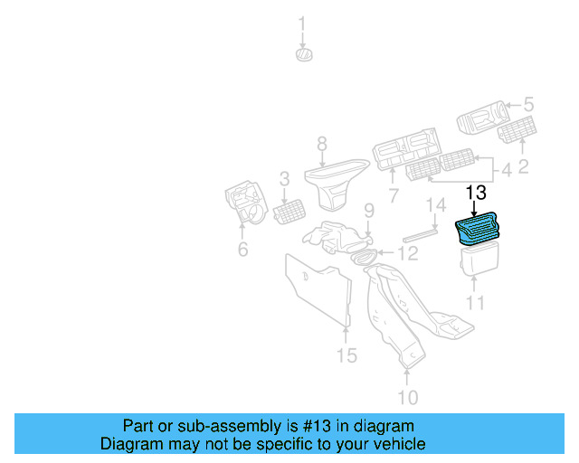 Vent Grille 1J0-819-755-B-01C - View 19