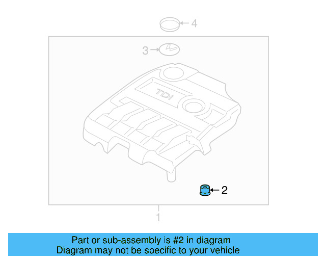 Engine Cover Retainer 07C-103-226 - View 21