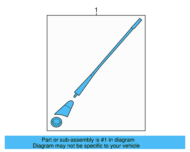 Radio Antenna Mast 1J0-035-507-E - View 4