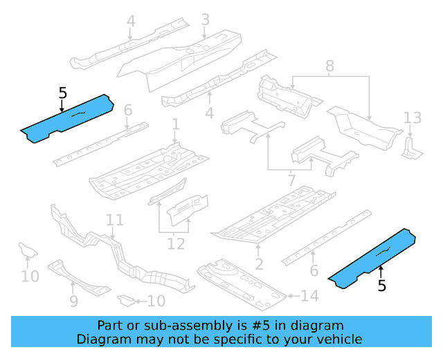 Sill Reinforced 5C6-802-308-A