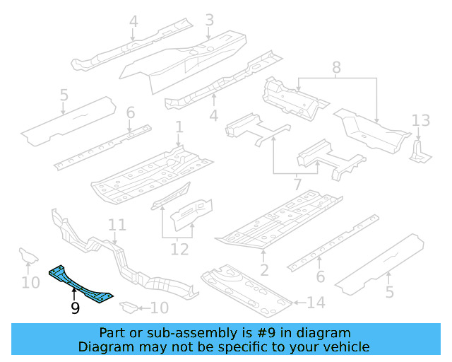 Center Plate 1K0-801-775-D - View 12