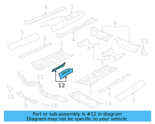 Center Plate 1K0-804-213 - View 16