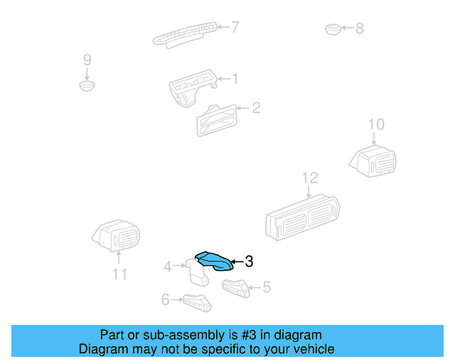 Floor Duct 3B0-819-504 - View 8