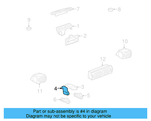 Floor Duct 3B0-819-503 - View 7