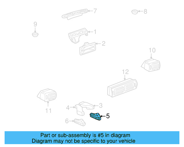Floor Duct Extension 3B0-819-514-A - View 7