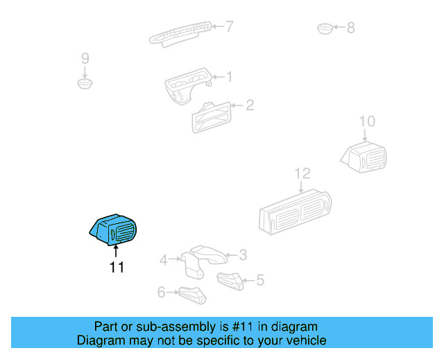 Vent Grille 3B0-819-703-C-4ET