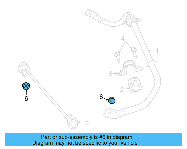 Stabilizer Link Nut WHT-004-496 - View 3