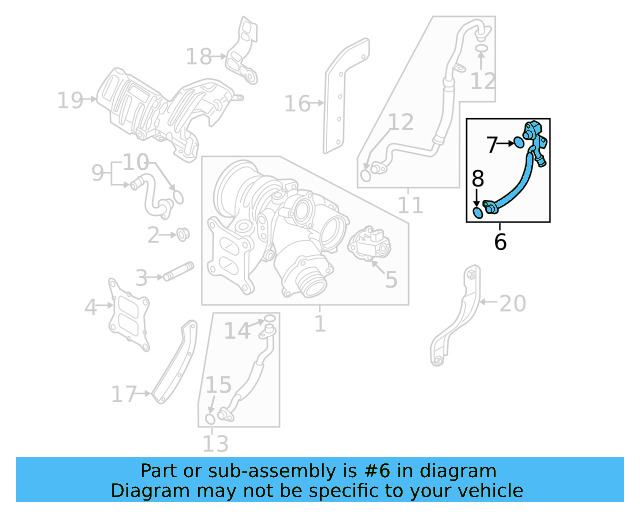 Water Inlet Pipe 06K-121-497-AS - View 7