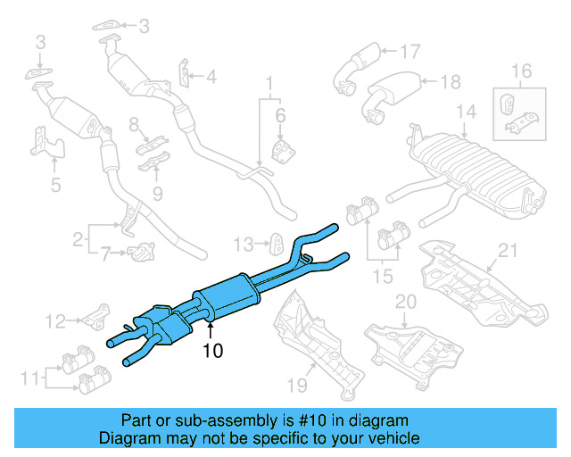 Front Muffler 7P6-253-209-N - View 4