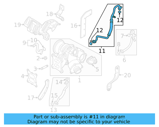 Oil Inlet Tube 06K-145-778-AS - View 18