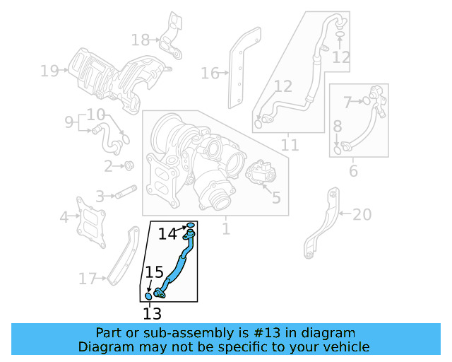 Oil Return Tube 06K-145-735-T - View 19